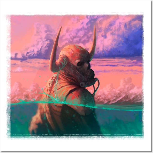 Demon skull Wall Art by Badillafloyd
